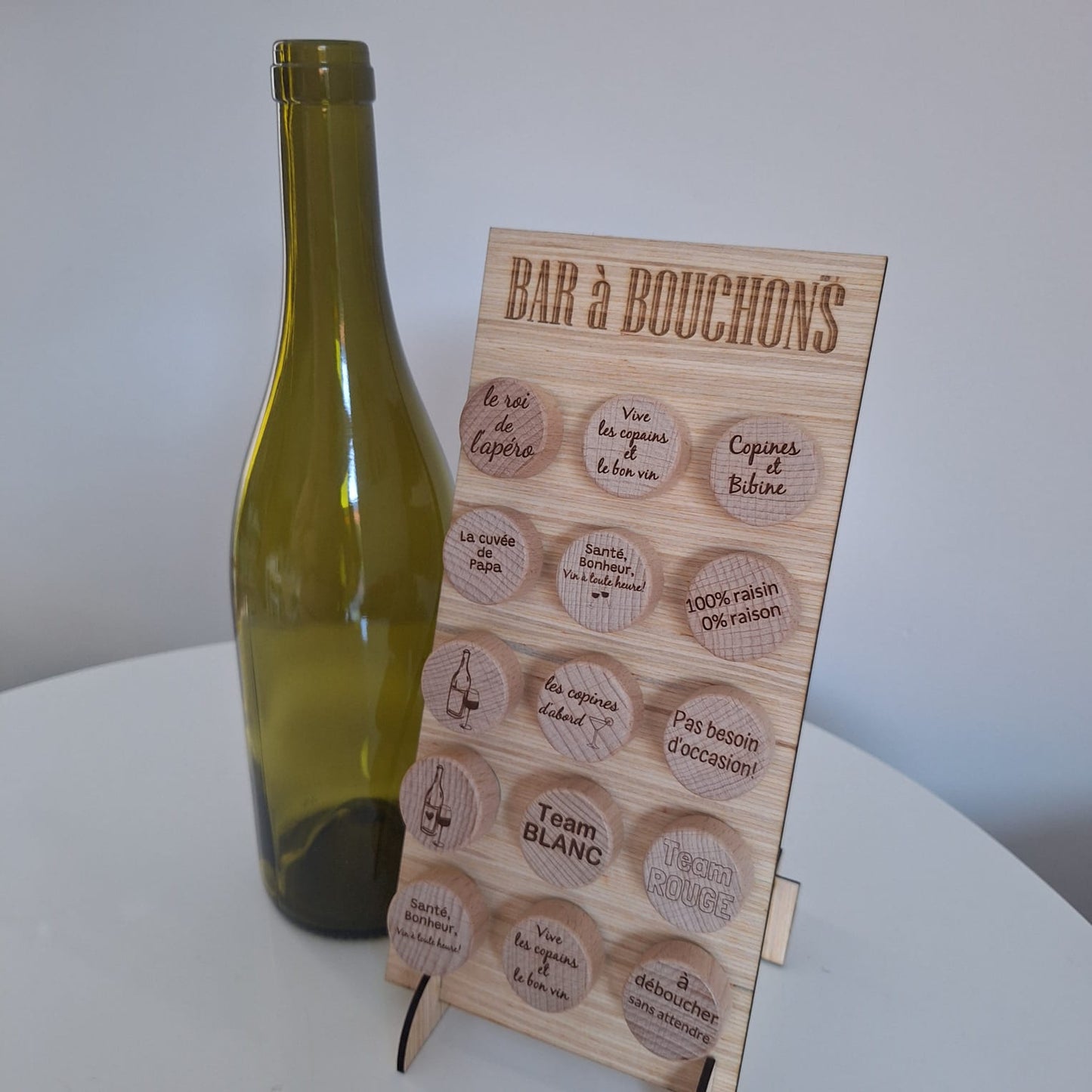 bouchons en bois personnalisés